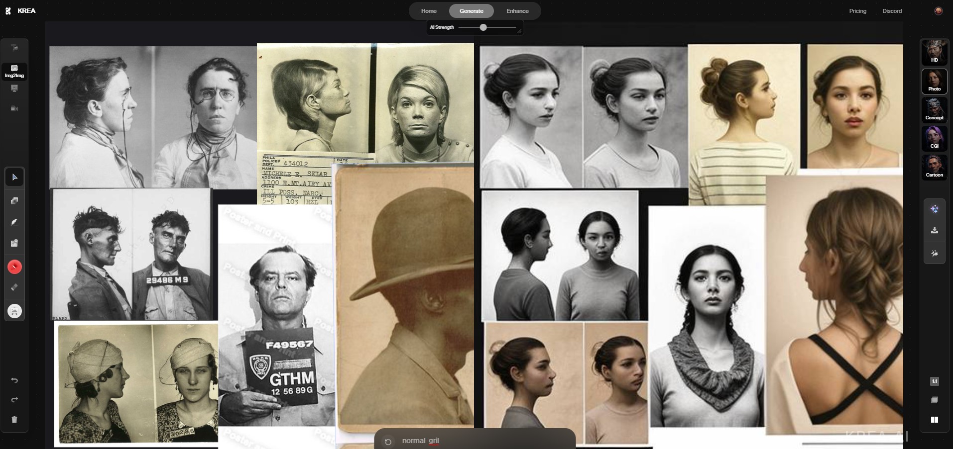 Normal Man Canvas KREA.AI